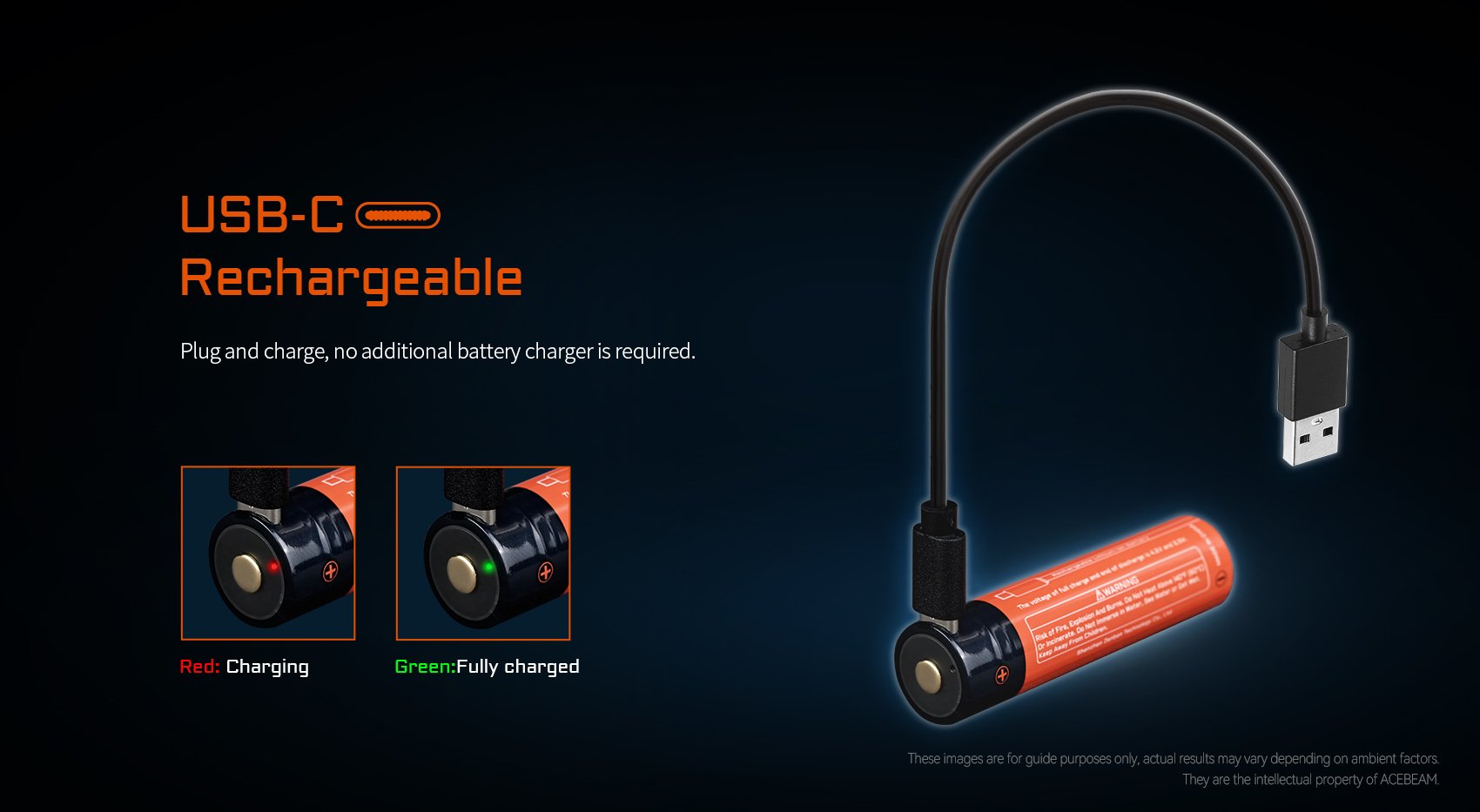 USB-C Rechargeable