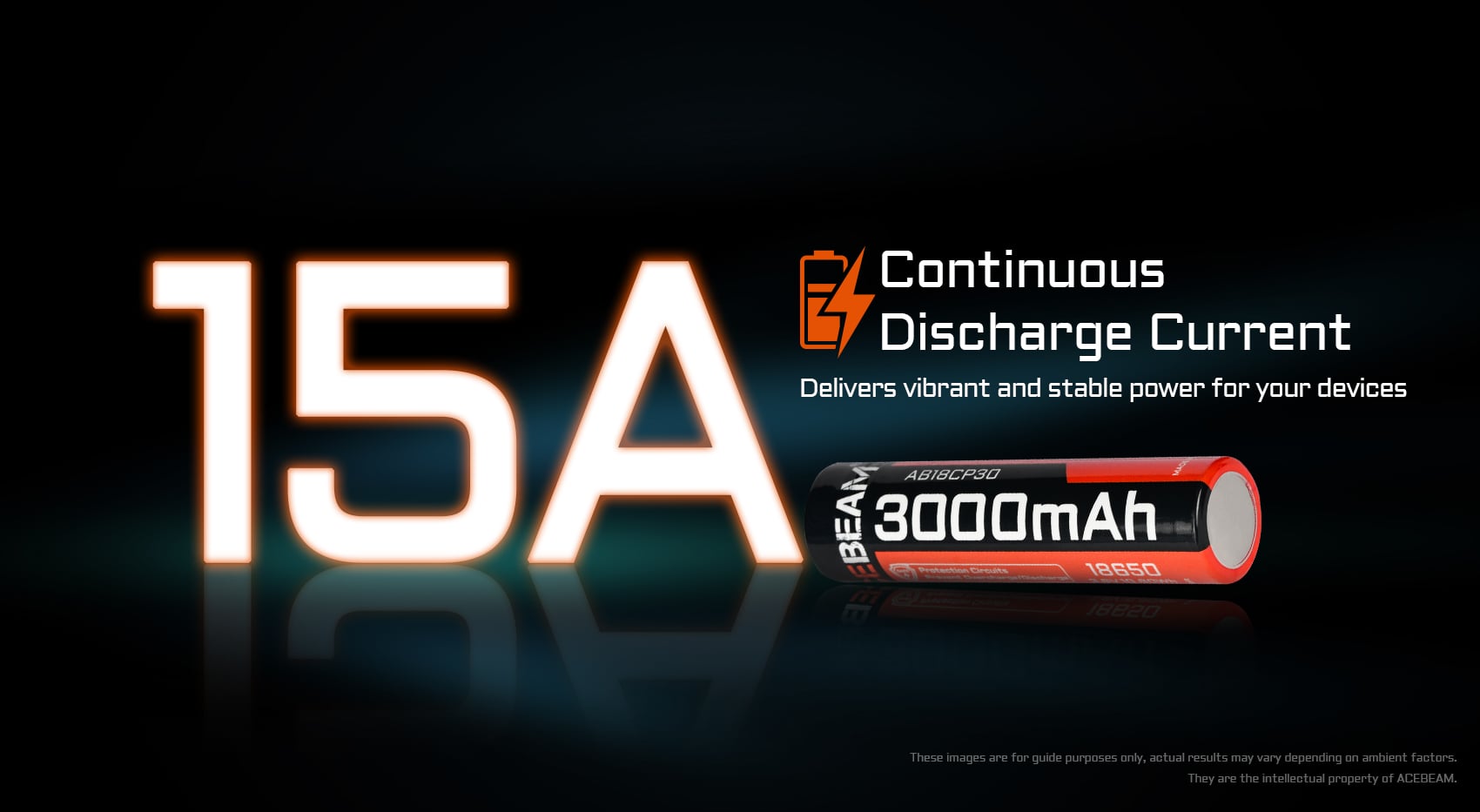 15A continuous discharge current