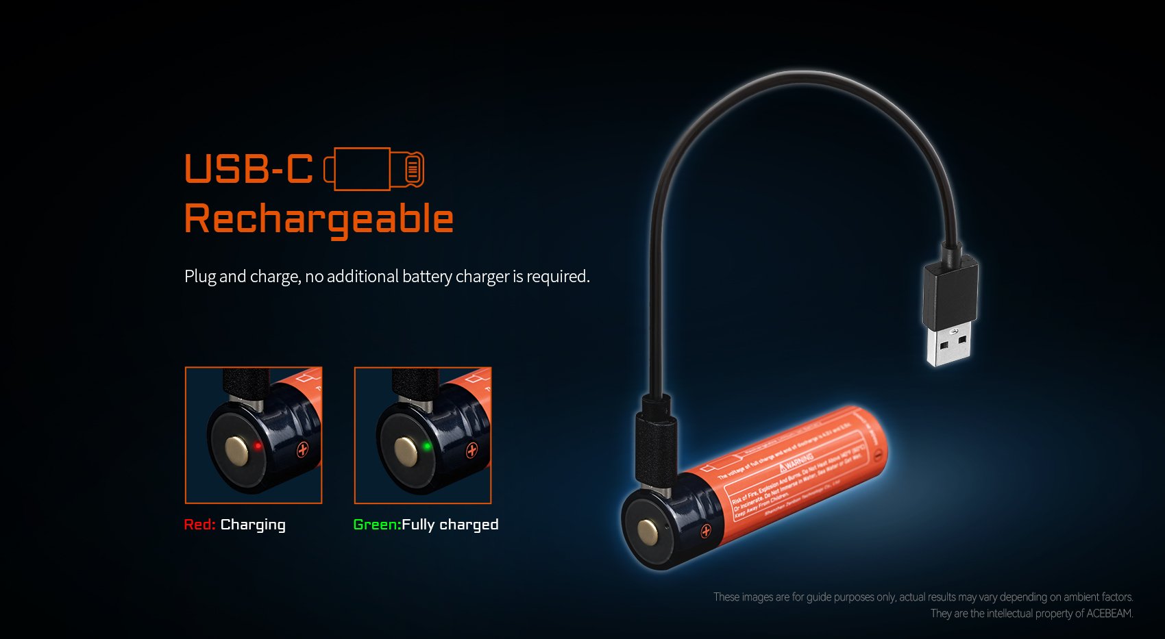 USB-C Rechargeable