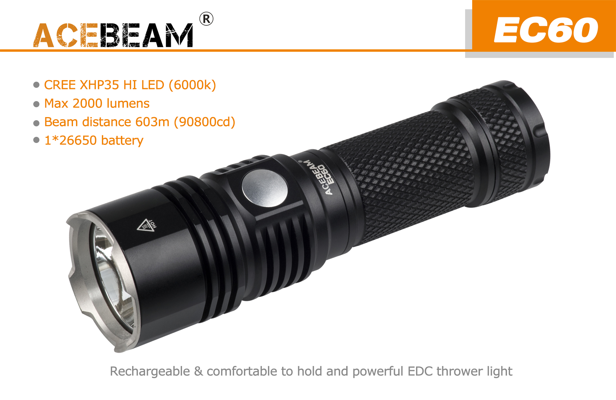 ACEBEAM EC60 Powerful EDC Flashlight