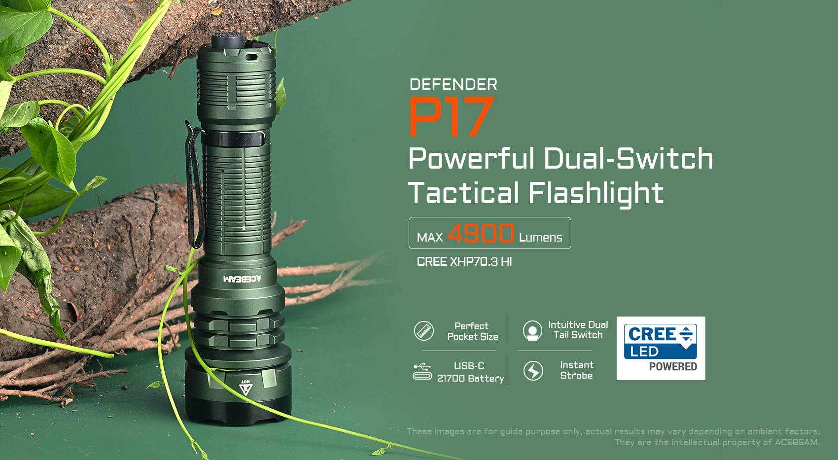 DEFENDER P17 DARK GREEN