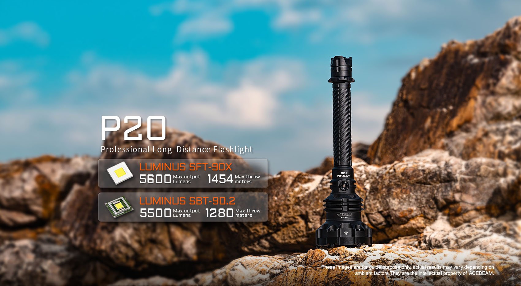 Professional Long Distance Flashlight