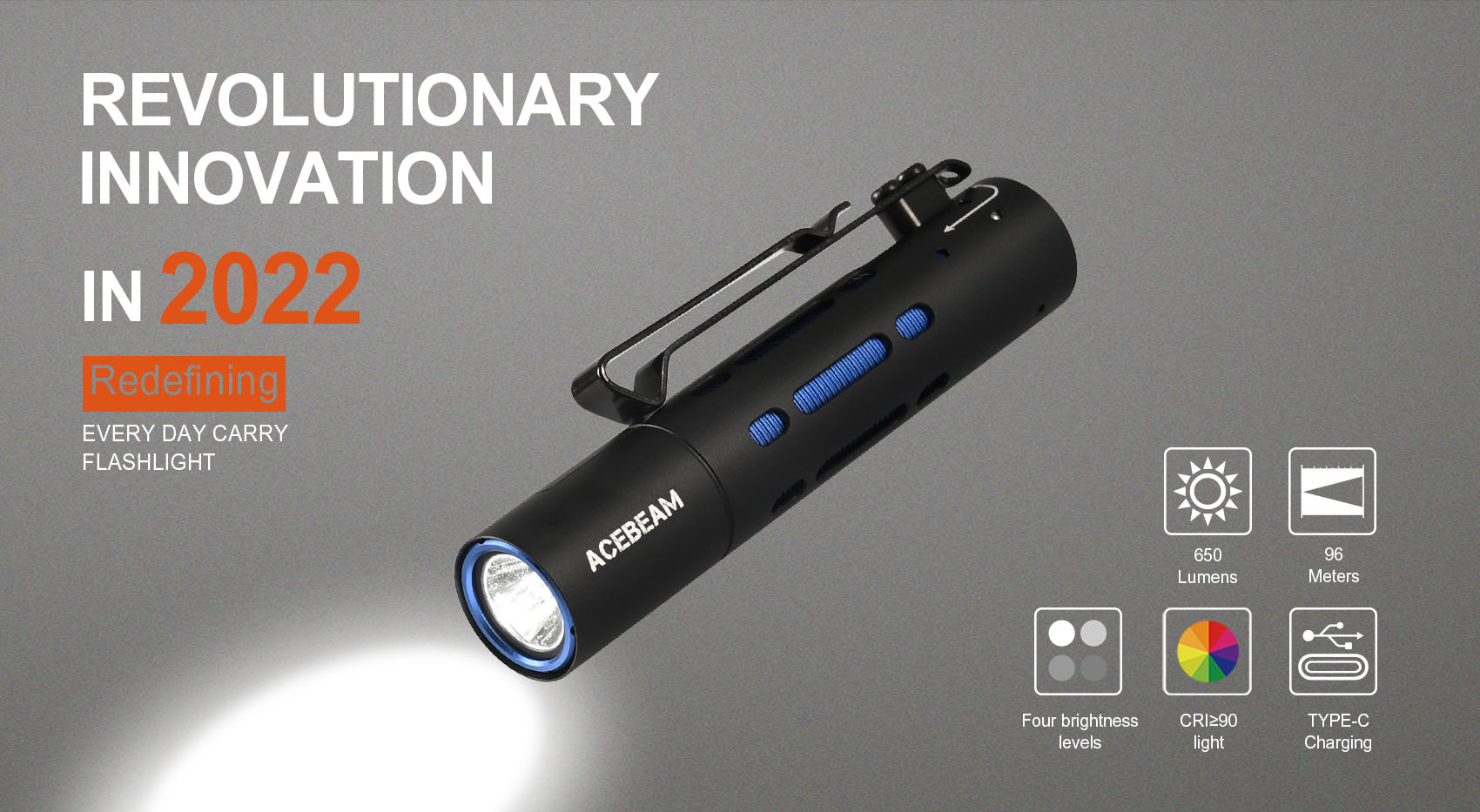 Rider RX AL AA Flashlight, AceBeam® Official Store