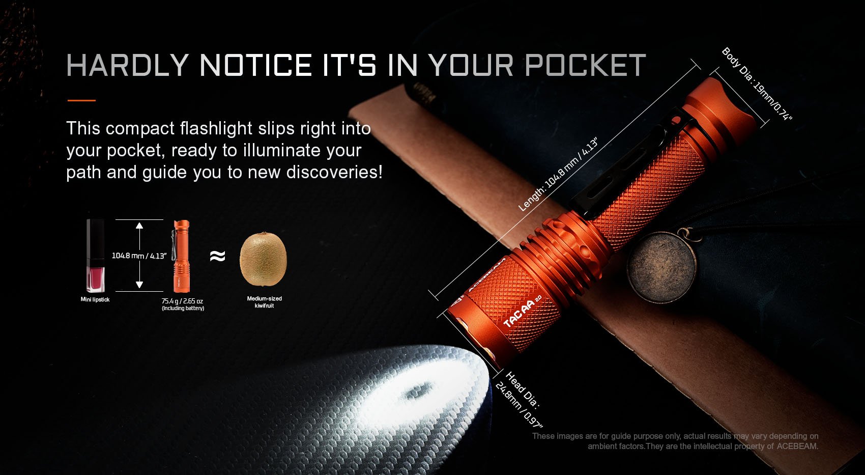 palm sized flashlight