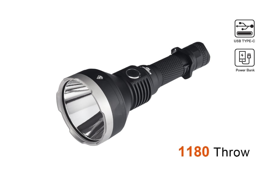 Farthest Throwing LED Flashlight