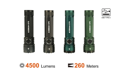 Batterie rechargeable li-ion 21700 ACEBEAM 5100 mAh haute intensité.