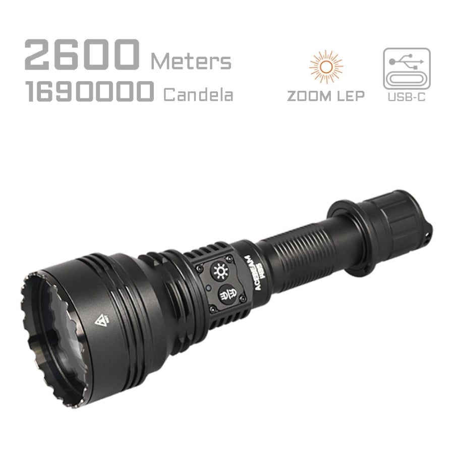 LC DEL Zoom LEP Flashlight