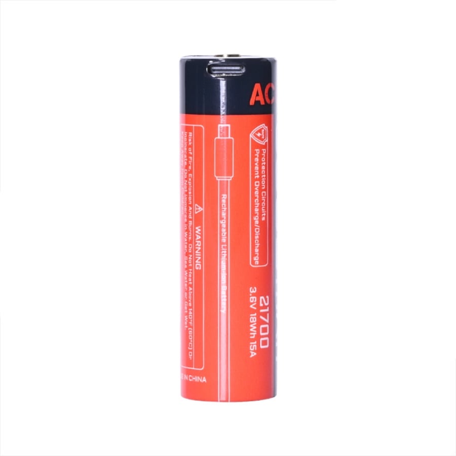 ACEBEAM 21700 5000mAh Battery USB-C Rechargeable - product view 2