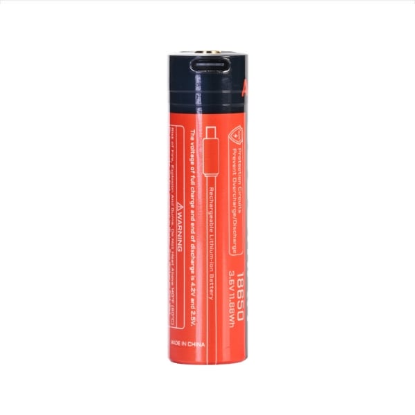 Picture of 18650 3300mAh Battery USB-C Rechargeable