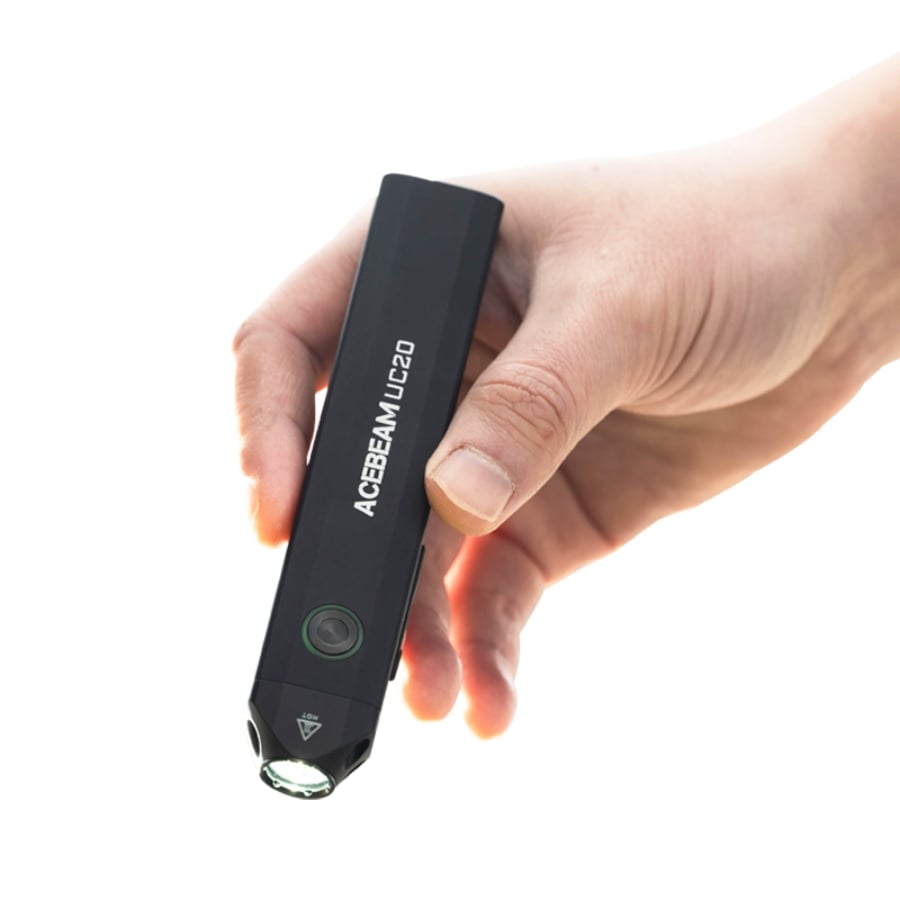 ACEBEAM UC20 Flat EDC Flashlight with Three Light Sources - Compact Size