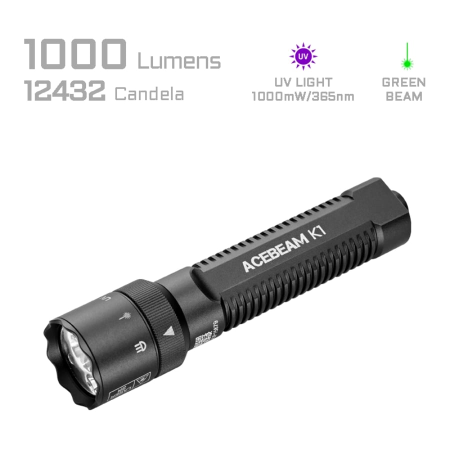 ACEBEAM K1 EDC Flashlight with Three Light Sources - EDC Flashlight