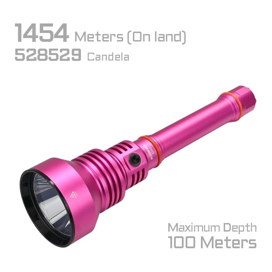 ACEBEAM D30 Diving Flashlight - product view 3
