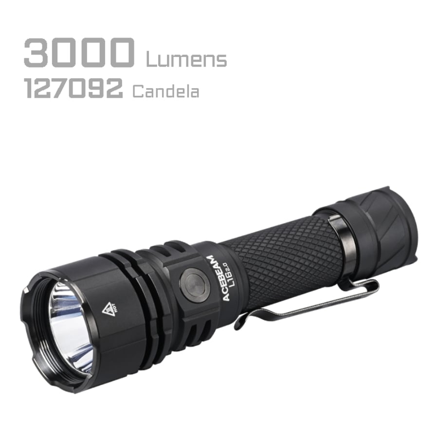ACEBEAM L16 2.0 Tactical Flashlight with SFT-42R LED - Tactical Flashlight