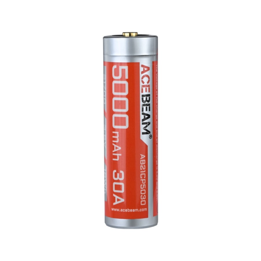 ACEBEAM 21700 5000mAh Tabless High-Drain Rechargeable Li-ion Batteries - High Drain Battery