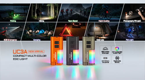 New Product Release | ACEBEAM UC3A Compact Multi-Color EDC Flashlight