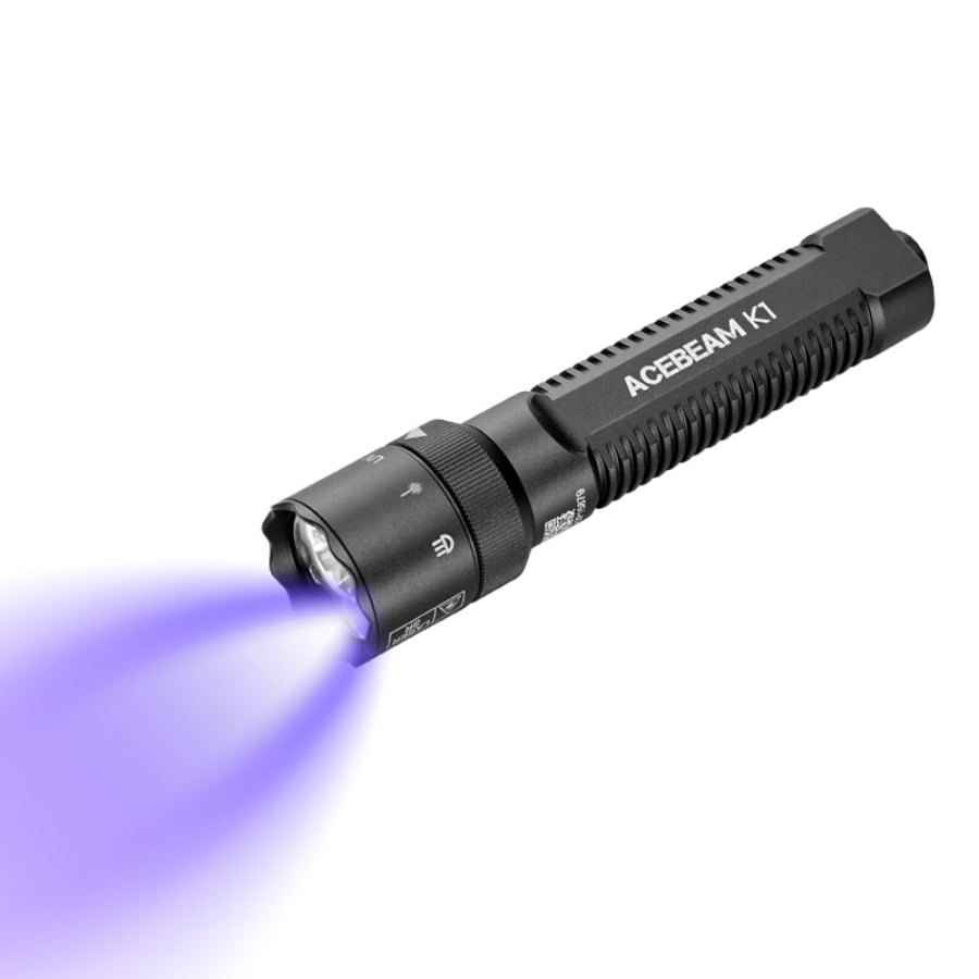 ACEBEAM K1 EDC Flashlight with Three Light Sources - UV Flashlight