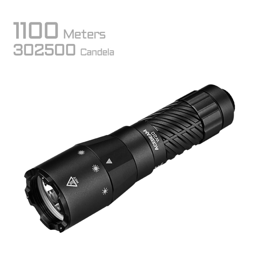 ACEBEAM W20 LEP Flashlight with Wide Angle Spill - LEP Flashlight