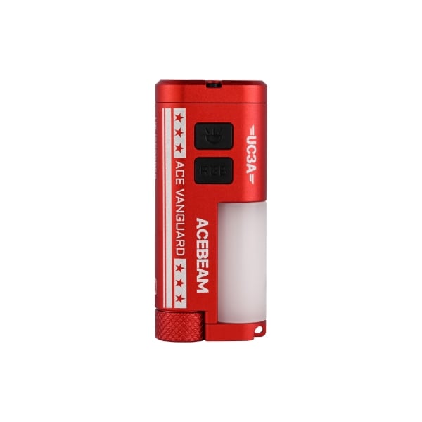 Acebeam UC3A Vanguard Racing Series Dual Fuel AAA EDC Flashlight in Vanguard Rosso Red